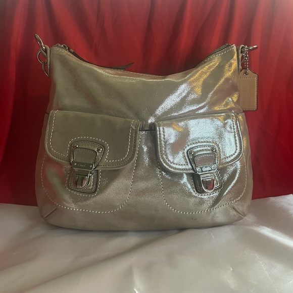 Authentic Coach Metallic Purse!!! #078 - Picture 2 of 5